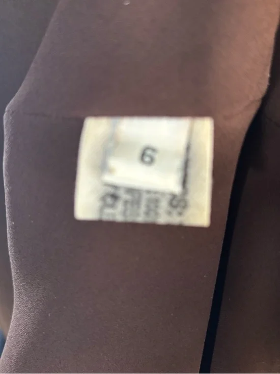 100% Silk Chocolate Brown evening dress - Picture 4 of 5